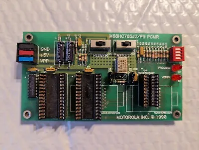 Vintage Motorola MCU Microcontroller Programmer Board M68HC705J2/J9 PGMR • $95.66