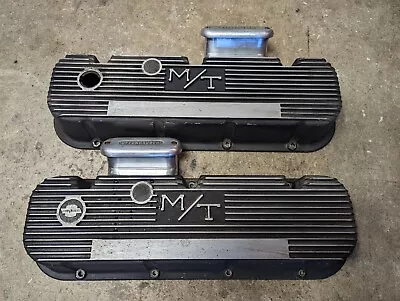 Mickey Thompson Big Block Chevy M/T Finned Aluminum Valve Covers BBC Vintage • $349.99