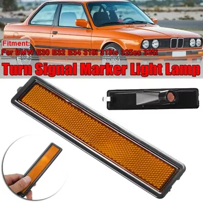 Car Auto Rear Bumper Side Marker Lights Fit For E30 E32 E34 3 Series L Or R • $14.68