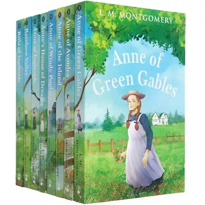L. M. Montgomery Anne Of Green Gables The Complete 8 Books Collection Set NEW • £16.99