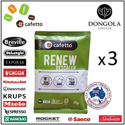 BREVILLE RENEW Descaler Espresso Coffee Machine Eco Descaling Sachets Cafetto • $13.95