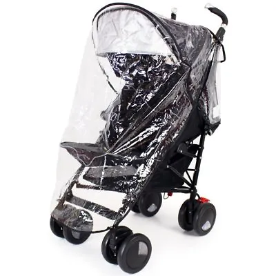 £12.95 • Buy Rain Cover To Fit Maclaren Techno XT - Black Stroller Buggy