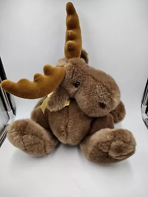 Vintage Mary Meyer Moose Plush Brown Sitting /leaning Back  Stuffed Animal Toy • $16.95