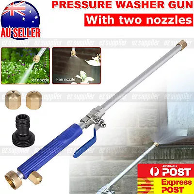 Hydro Jet High Pressure Power Washer Water Spray Gun Nozzle Wand Car Cleaner HOT • $12.31