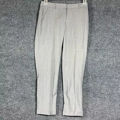 J Crew Pants Womens 0 Gray Cafe Capri Dress Wool Tollegno 1900 Mid Rise 30x27 • $17.05