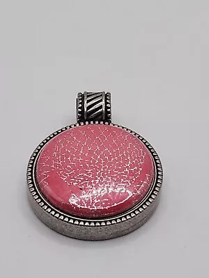 Vintage Pendant 1 Inch Silvertone Pink Magnabilities Patent Pending 1960s • $12.75