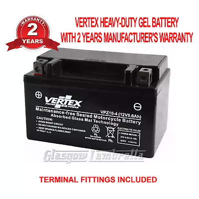 Kawasaki Z 650   2017-2018  VERTEX VPZ10-4 HEAVY DUTY GEL 12v BATTERY CTZ10S • £42.79