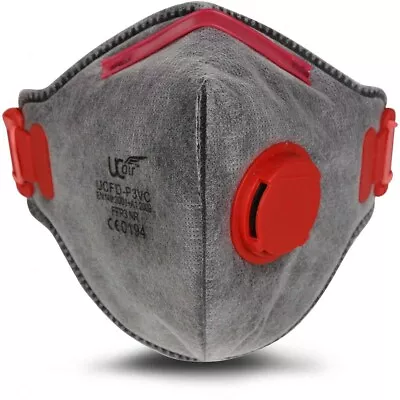 Dust Mask FFP3 CARBON UC AIR UCFD-P3VC Valve Fold Flat Particulate - 1 Mask • £3.89