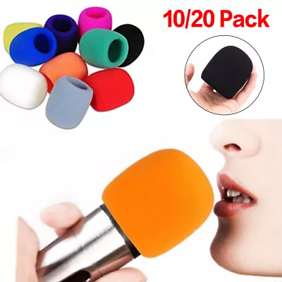 10/20 Pack Handheld Microphone Windshield Wind Shield Sponge Foam Cover Thicken • $8.59