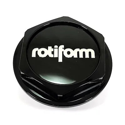 Rotiform Gloss Black Center Cap 4 OD 2-3/4 Hub Screw Open Closed 32170-26-AB • $39.95