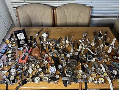 Huge Watch Lot Vintage Watches & Modern Lot AMAZING Wind Ups & Quartz Over 135 • $86