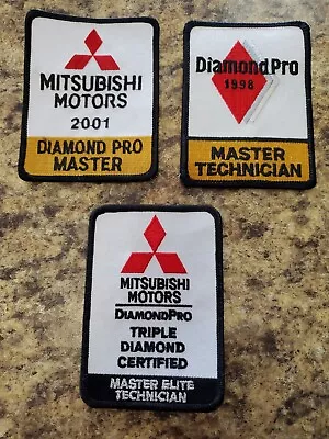 Mitsubishi Motors Triple Diamond Elite Master Technician Patch Badge • $24.95