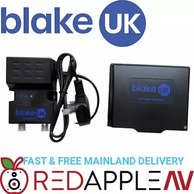 BLAKE 2 Way F Masthead Amplifier + PSU LTE700 FREE Postage • £32.99