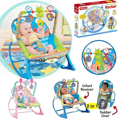 Vibration Chair Electric Baby Infant Bouncer Rocker Music Portable Swing Chair • £8.75