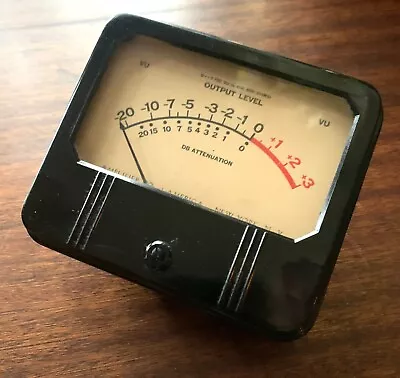 Vintage Bakelite VU Meter For Tube Amplifier Preamp Ampex 4in Excellent Working! • $175