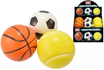 Foam Sponge Soft Balls Throwing Catching Playballs 10cm Bright Colors Party Bags • £4.19