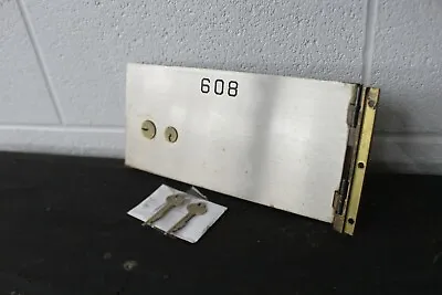 $40 • Buy Vintage Diebold Safe Deposit Box Lock W/ 2 Keys & Hinge Safety Door- Xtra Large