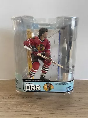 Mcfarlane NHL Bobby Orr Chicago Blackhawks Red Jersey Legends Series 5 Figure • $47.20