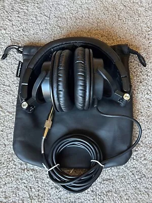 Audio-Technica ATH-M50 With Carrying Bag - DOES NOT COME WITH COILED CABLE  • $9.99