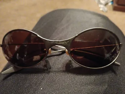 Vintage Oakley Square Wire Iridium Sunglasses • $225