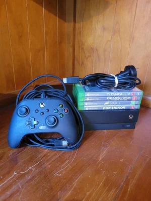 $270 • Buy Xbox One X Console With Games, Cords, PowerA Spectra Infinity Pro Controller