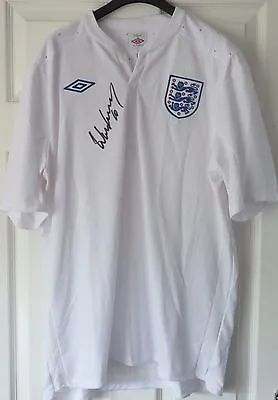 Wayne Rooney Signed England Football Shirt Unframed AFTAL COA Everton Man Utd • £125