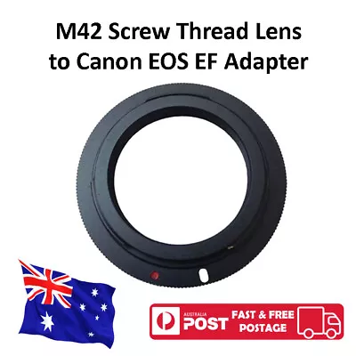 M42 Screw Thread Lens To Canon EOS EF Mount Adapter Ring • $9.75