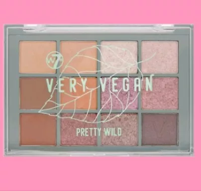 W7 Very Vegan Eyeshadow Palette PRETTY WILD - Shimmer Matte Nudes Brown Smokey • £5.75