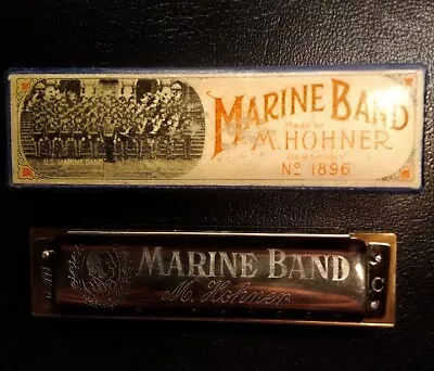 REFURBISHED Hohner Marine Band Model 1896 Harp Vintage C Major W/Box Nice💨 • $23.99