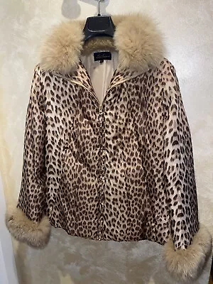 £83.31 • Buy Luisa Spanioli Jacket Size 46 Rabbit Fur