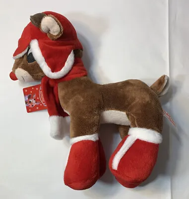 Vintage Rudolph Misfit Toys Santa Outfit Plush 12” Tags Christmas Ornaments • $24.99