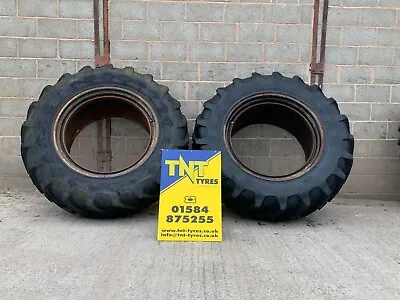 £450 • Buy Pair Of 16.9r38 Michelin Tyres On Dual Wheels 