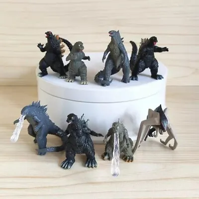 Godzilla Figures Set Of 8 About 2 Inches Tall US Seller! Free Ship! Nice Set • $16.99