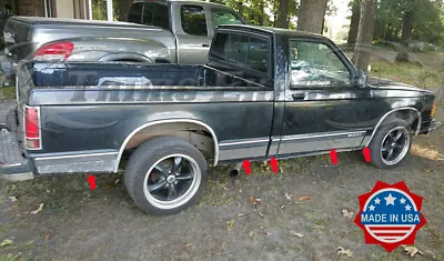 1982-1993 Chevy S-10 Pickup Regular Cab Long Bed Rocker Panel Trim 10Pc 4 3/4  • $269.99