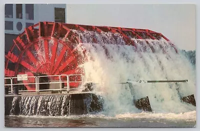 Mississippi Queen Paddlewheel Steam Engine Vintage Chrome Postcard • $5.77