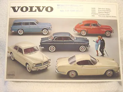 Volvo 122 S  P1800 S 544 1960 Dealer Sales Brochure   Rk 1015.3.63.100000 • $19.99