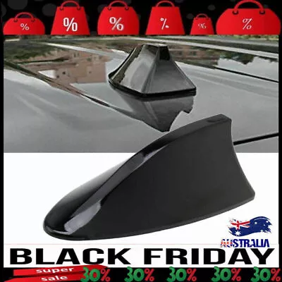 Universal Auto Car Roof Radio AM/FM Signal Shark Fin Aerial Antenna Black AUS • $11.68