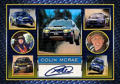 Colin McRae V2 - Subaru World Rally - Signed Autograph Photo Print Memorabilia  • £8.80