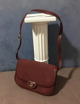 Vintage Chanel Handbag Burgandy Leather And Suede • $300