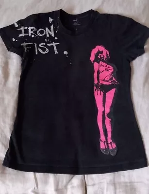 £1.50 • Buy Iron Fist Blondie T-shirt. Small. Black With Pink Blondie