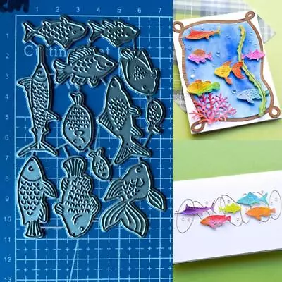 Fish Metal Cutting Dies Scrapbooking Photo Paper Card Crafts Embossing Stencil • $3.79