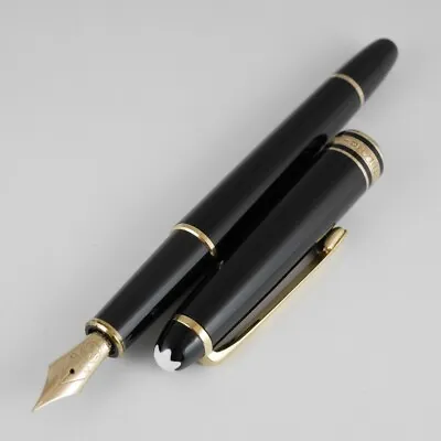 $249 • Buy Montblanc Meisterstuck 144 Black Fountain Pen EF (unicolor Nib)(ebonite Feed)