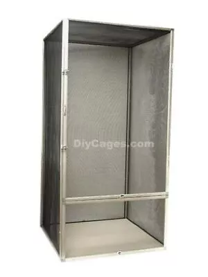 Screen Reptile Chameleon Lizard Snake Cage 48x24x24 ALUMINUM NO RUST FREE SHIP! • $165