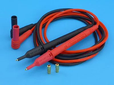 Brymen Silicone Gold Plated Test Leads / Probes For Multimeters CAT IV 1000V • $17.50