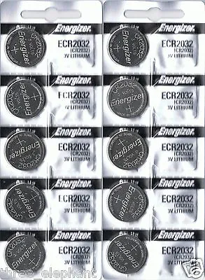 10 ENERGIZER CR2032 CR 2032 Lithium 3v Coin Battery Australia Stock Fast Post • $124.99