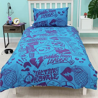 £21.99 • Buy Fortnite Single Duvet Cover Set Two-sided Fanzine Gamers Bedding Official