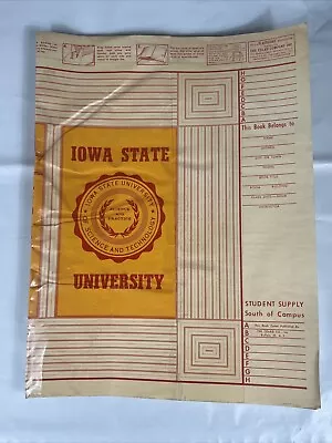 Vintage Iowa State Cyclones 1950’s Book Cover Iowa State Ames Iowa 1950’s WOW • $19.99