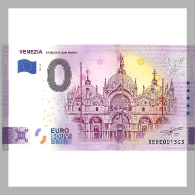 £3.18 • Buy €0 Zero Euro Souvenir Note Italy 2023 - Venice Basilica Di San Marco