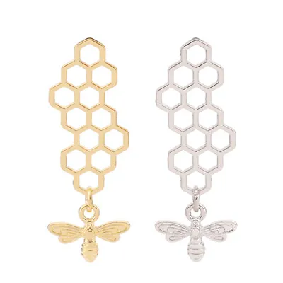 £4.79 • Buy 10 X Silver/Gold Tone Bumble Bee Honeybee And Honeycomb Charms Pendants