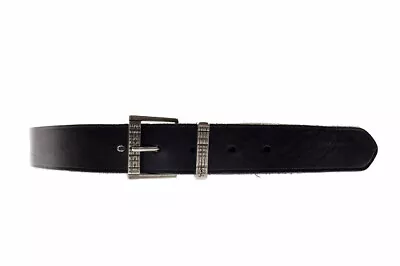 Saint Laurent Paris Square Buckle Leather Belt Grz530183 Black Vintage Clothes  • $362.48